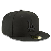 New Era 5950 LA Dodgers in Basic Blackout